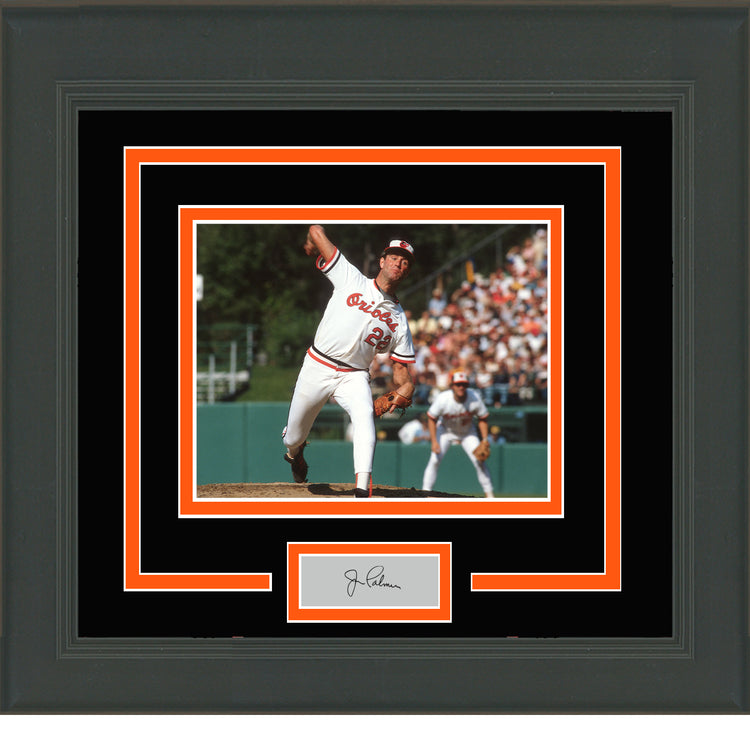 Framed Jim Palmer Facsimile Laser Engraved Signature Auto Baltimore Orioles 11x14 Baseball Photo