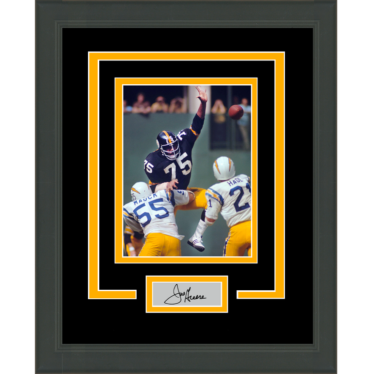 Framed Joe Greene Facsimile Laser Engraved Signature Auto Pittsburgh Steelers 11x14 Football Photo