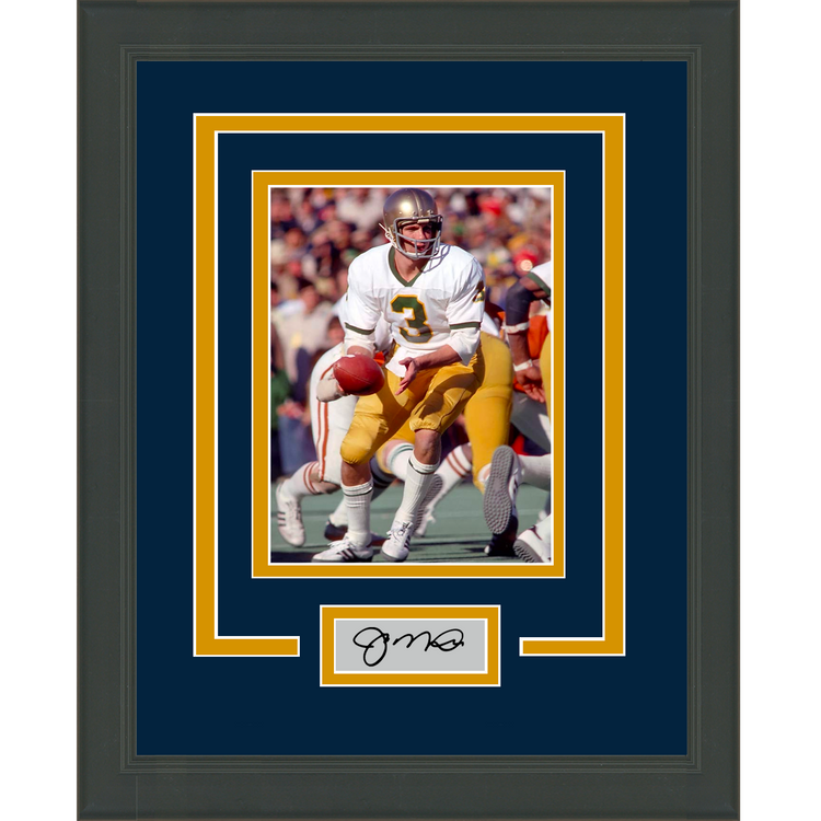 Framed Joe Montana Facsimile Laser Engraved Signature Auto Notre Dame Irish 11x14 College Football Photo