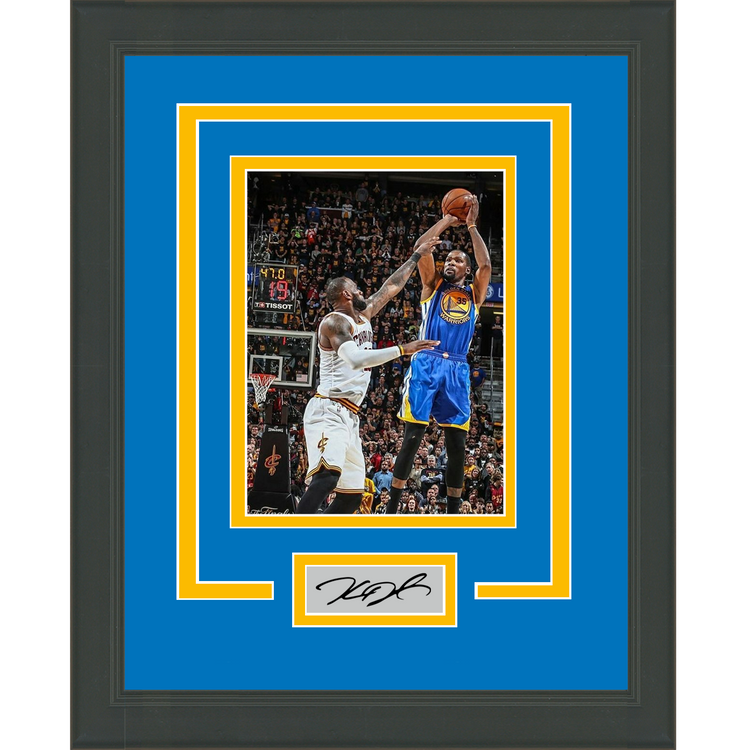 Framed Kevin Durant Facsimile Laser Engraved Signature Auto Golden State Warriors 11x14 Basketball Photo