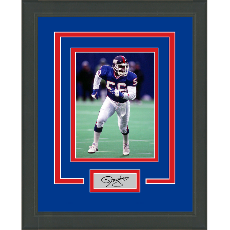 Framed Lawrence Taylor Facsimile Laser Engraved Signature Auto New York Giants 11x14 Football Photo