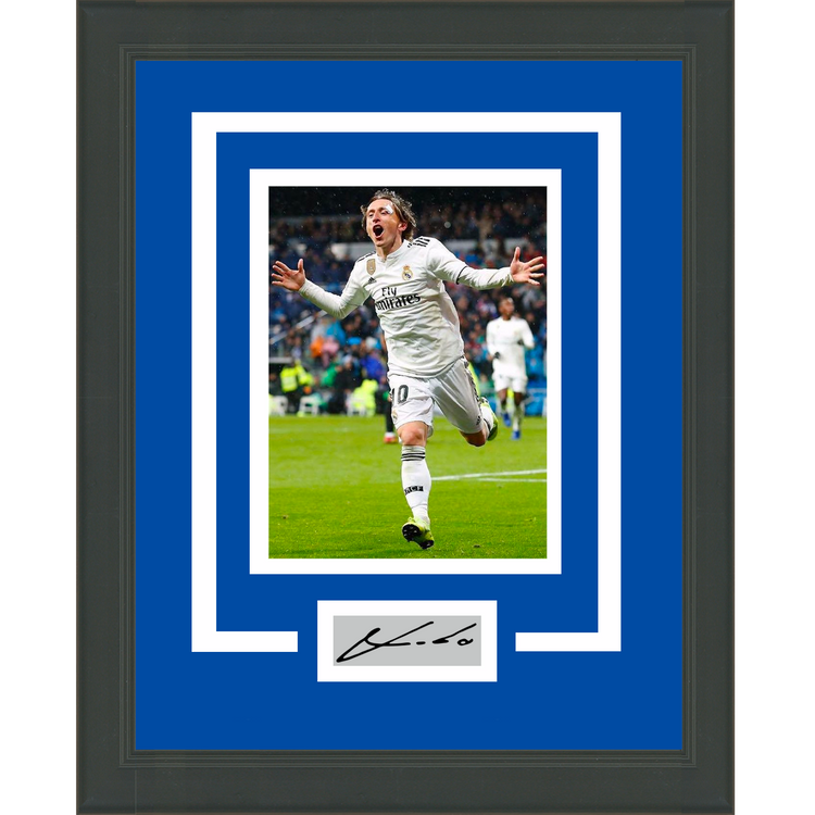 Framed Luka Modric Facsimile Laser Engraved Signature Auto Real Madrid 11x14 Soccer Futbol Photo #3
