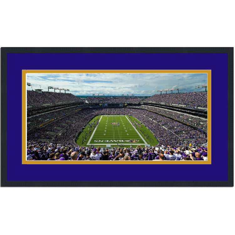 Framed MT&T Bank Stadium Baltimore Ravens 16x24 Football Photo Professionally Matted