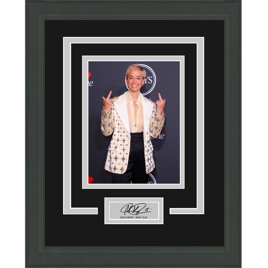 Framed Megan Rapinoe Facsimile Laser Engraved Signature Auto 11x14 ESPYS Photo