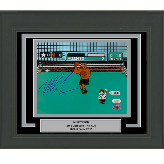 Framed Autographed/Signed Mike Tyson Punchout Nintendo Video Game Boxing 8x10 Photo JSA COA