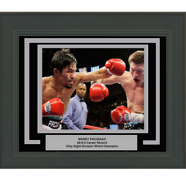 Framed Manny Pacquiao 8x10 Boxing Photo