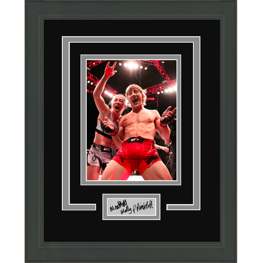 Framed Paddy Pimblett Molly McCann Facsimile Laser Engraved Dual Signature Auto UFC 11x14 Photo