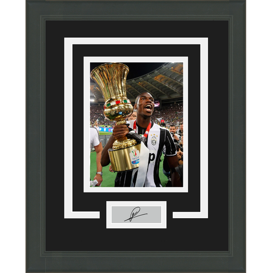 Framed Paul Pogba Facsimile Laser Engraved Signature Auto Juventus 11x14 Soccer Futbol Photo