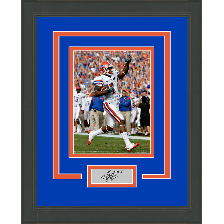 Framed Percy Harvin Facsimile Laser Engraved Signature Auto Florida Gators 11x14 Football Photo