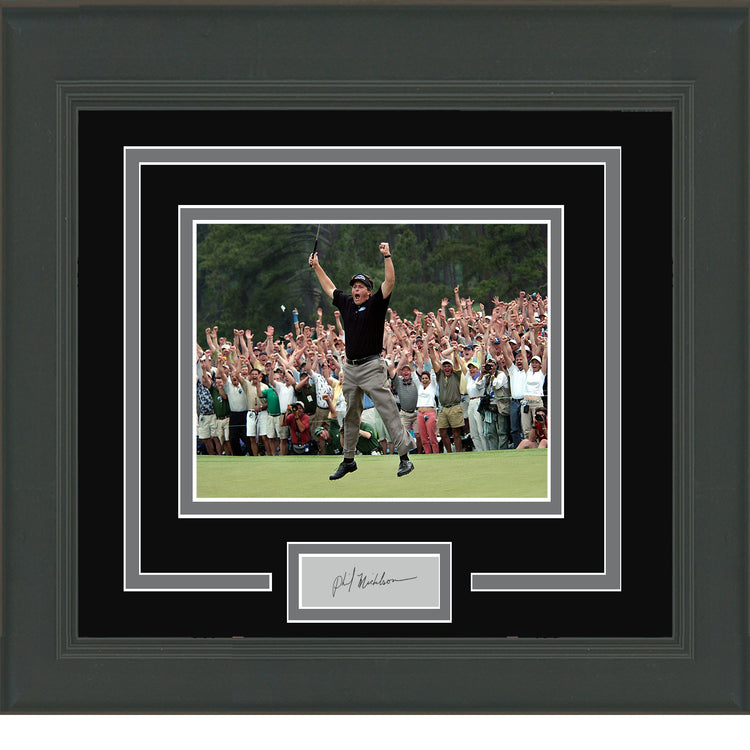 Framed Phil Mickelson Facsimile Laser Engraved Signature Auto 11x14 Golf Photo