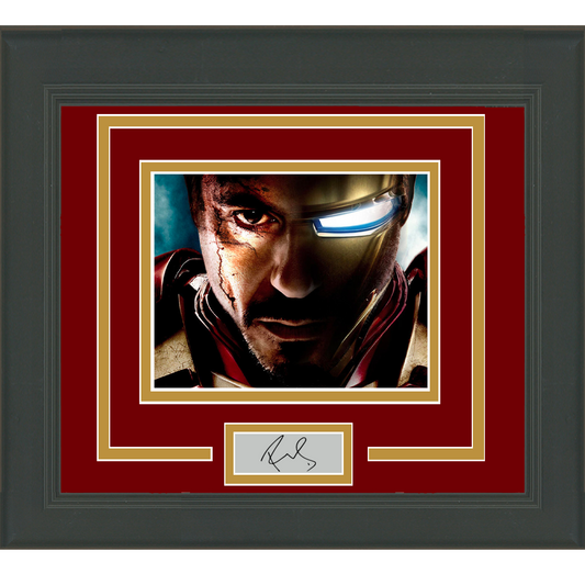 Framed Robert Downey Jr Iron Man Facsimile Laser Engraved Signature Auto 11x14 Photo