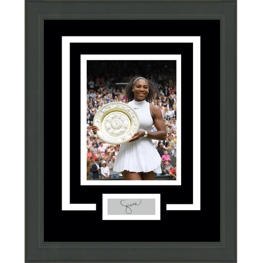 Framed Serena Williams Facsimile Laser Engraved Signature Auto 11x14 Tennis Photo