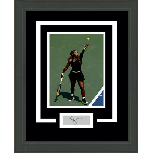 Framed Serena Williams Facsimile Laser Engraved Signature Auto 11x14 Tennis Photo