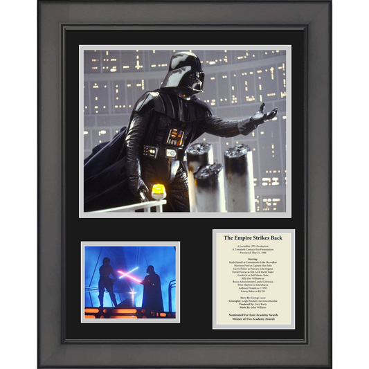 Framed Star Wars: The Empire Strikes Back David Prowse and Mark Hamill 11"x14"Movie Three Photo Collage