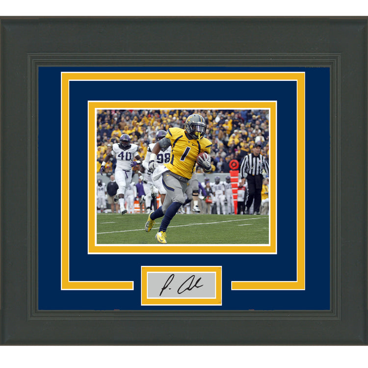 Framed Tavon Austin Facsimile Laser Engraved Signature Auto West Virginia Mountaineers 11x14 Football Photo