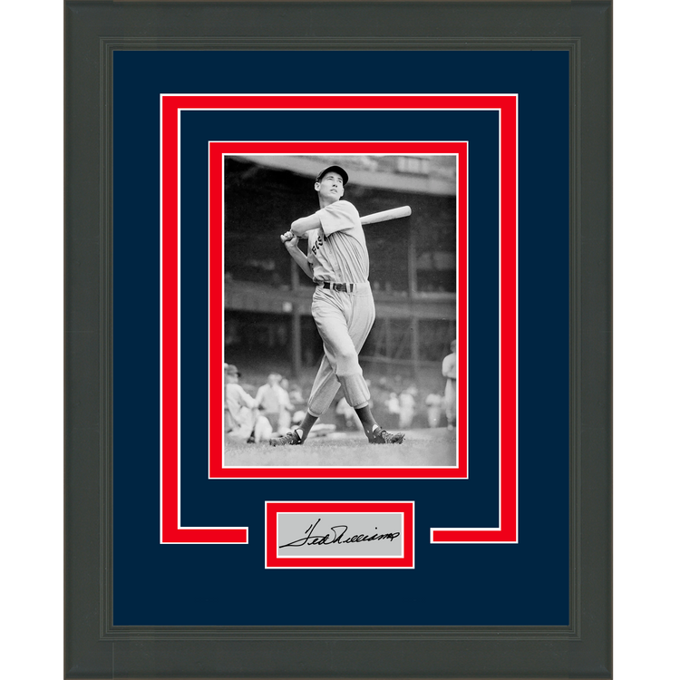 Framed Ted Williams Facsimile Laser Engraved Signature Auto Boston Red Sox 11x14 Baseball Photo