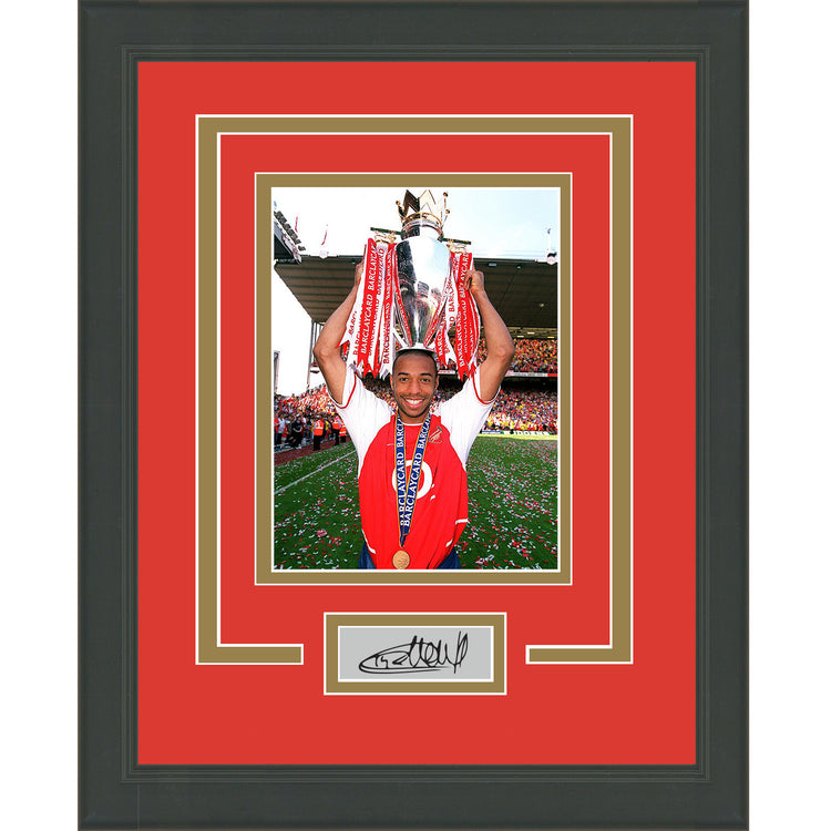 Framed Thierry Henry Facsimile Laser Engraved Signature Auto Arsenal 11x14 Soccer Futbol Photo