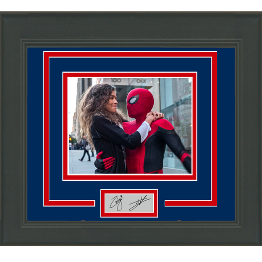 Framed Tom Holland Zendaya Spider-Man Facsimile Laser Engraved Signature Auto 11x14 Photo
