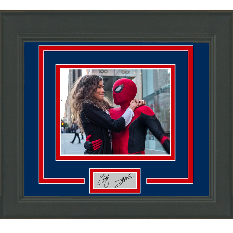Framed Tom Holland Zendaya Spider-Man Facsimile Laser Engraved Signature Auto 11x14 Photo
