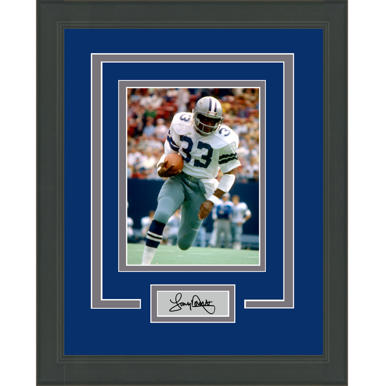 Framed Tony Dorsett Facsimile Laser Engraved Signature Auto Dallas Cowboys 11x14 Football Photo