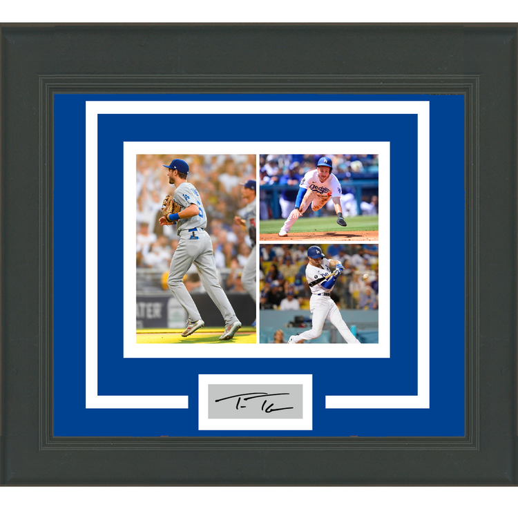 Framed Trea Turner Facsimile Laser Engraved Signature Auto Los Angeles Dodgers 11x14 Baseball Photo