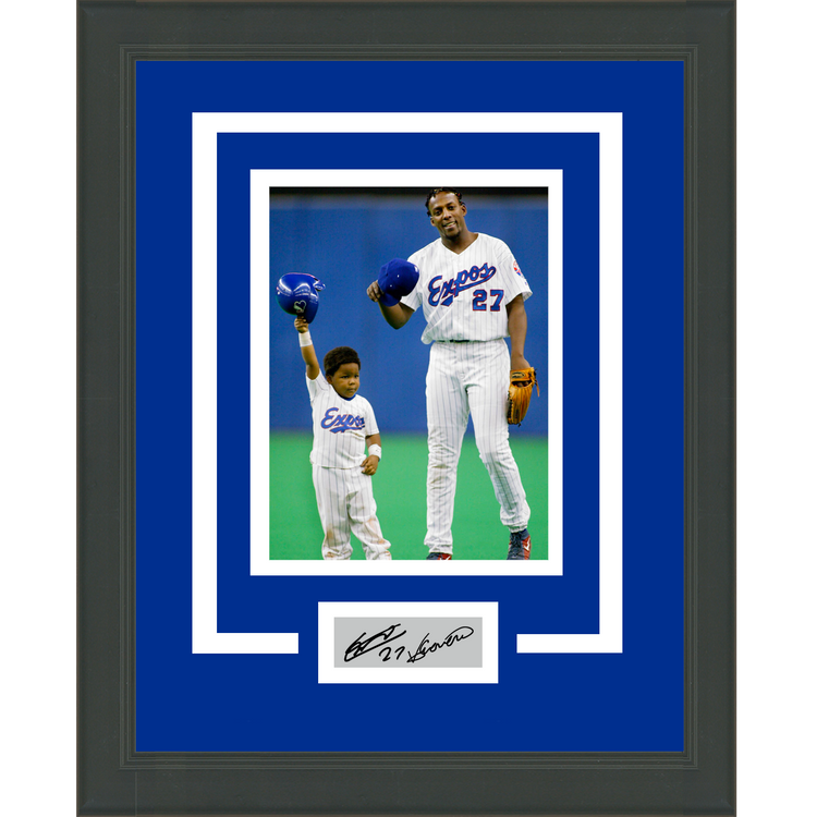 Framed Vladimir Guerrero Jr. & Sr. Facsimile Laser Engraved Signature Dual Auto Montreal Expos 11x14 Baseball Photo