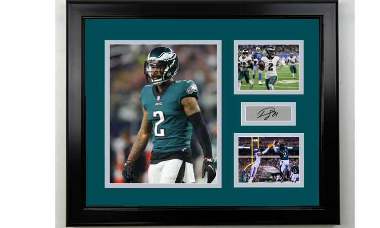 Framed Darius Slay Philadelphia Eagles Facsimile Laser Engraved Signature Football 14x11 3 Photo Collage